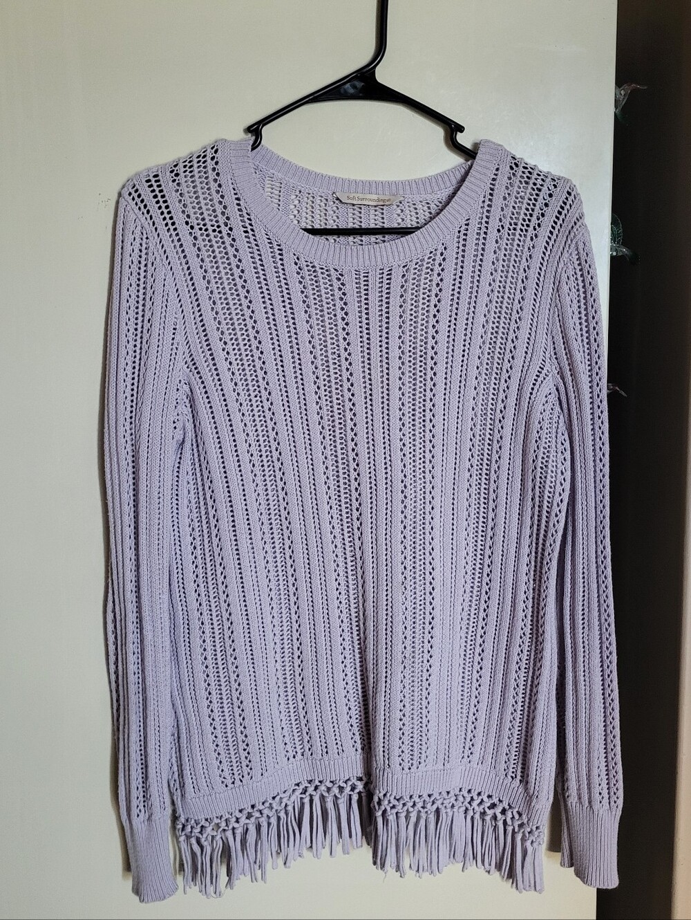 Lilac Open Knit Sweater